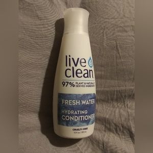 New Unused Lot Of (2 12oz. Bottle)Live Clean Hydrating "Fresh Water" Conditioner